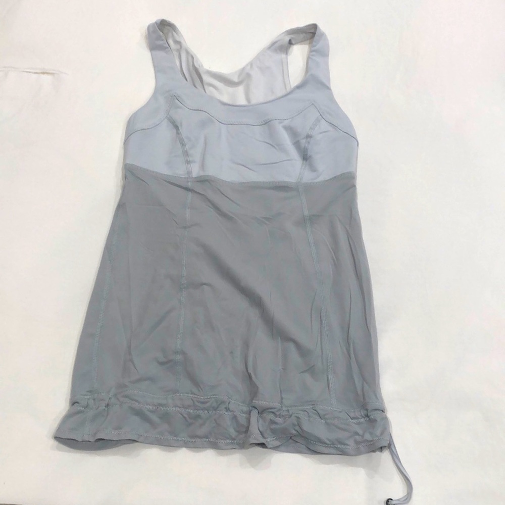 Lululemon light gray workout tank